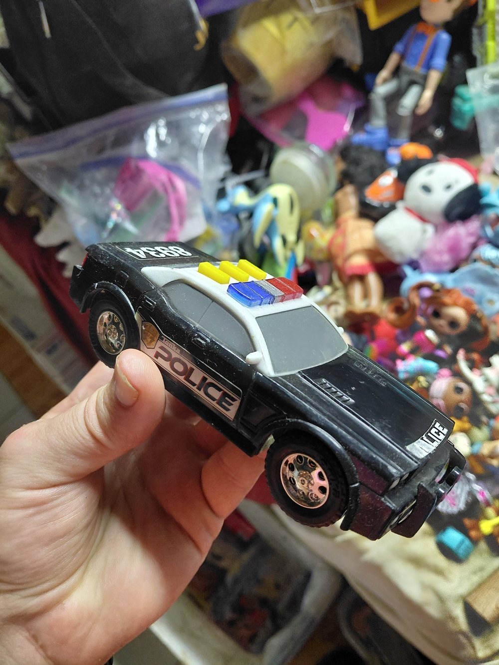 black Tonka Police Rescue Car toy made by Funrise and Hasbro (Model #8934). [1]